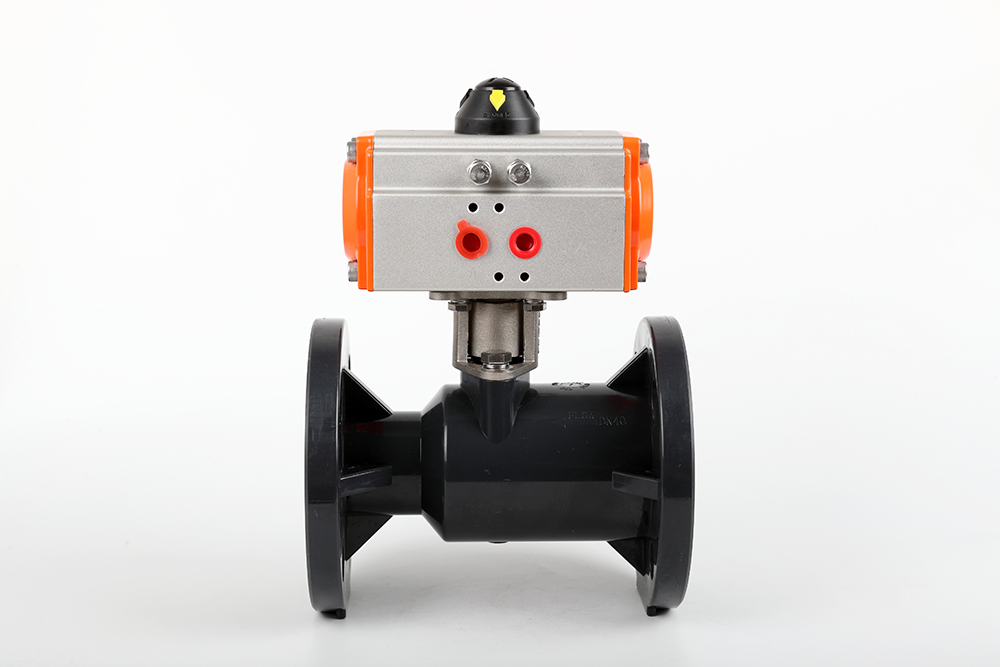 黄陂气动法兰一体球阀